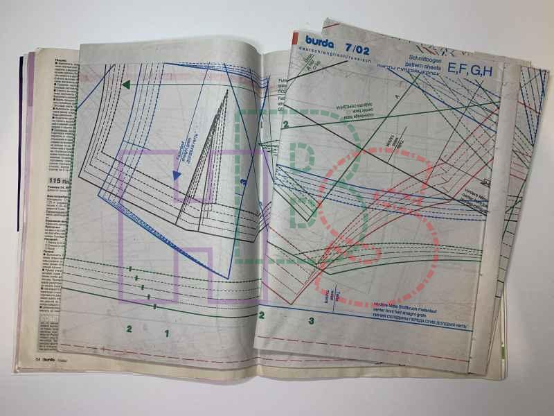 Бурда 1 2002 технические рисунки