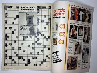 Фотография коллекционного экземпляра №65 журнала Burda 12/1975