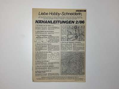 ���������� �60 ������� Burda 2/1986