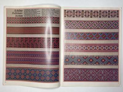 ���������� �4 ������� Burda Kreuzstich Folklore 1978 E411 ������� ���������