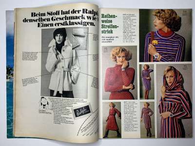 Фотография коллекционного экземпляра №20 журнала Burda 9/1976