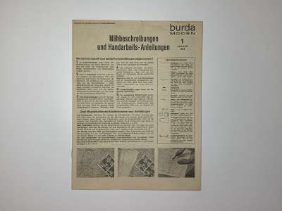 ���������� �38 ������� Burda 1/1969