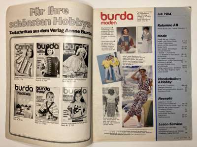 ���������� �1 ������� Burda 7/1984