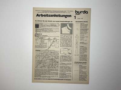 Фотография коллекционного экземпляра №51 журнала Burda 1/1978