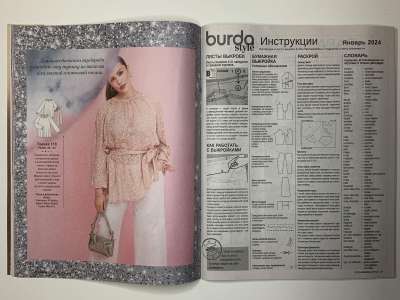 Фотография коллекционного экземпляра №13 журнала Burda 1/2024