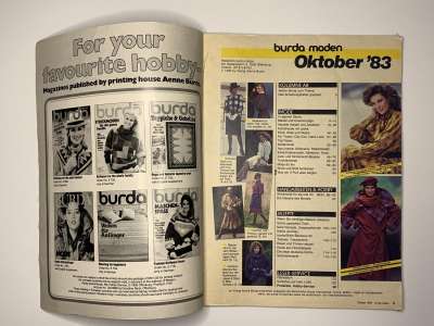 Фотография коллекционного экземпляра №3 журнала Burda 10/1983