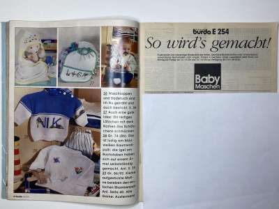 ���������� �10 ������� Burda Baby maschen herbst / winter ���� ������ �������  4/1994