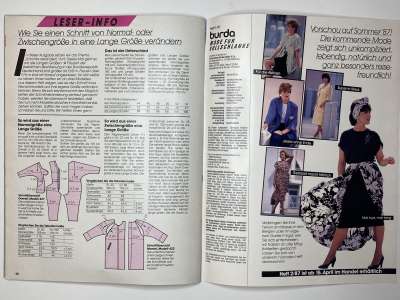 ���������� �19 ������� Burda Plus 1/1987
