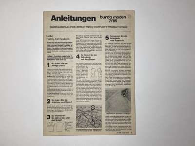 ���������� �54 ������� Burda 7/1985