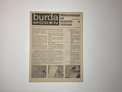 ���������� �66 ������� Burda 9/1965