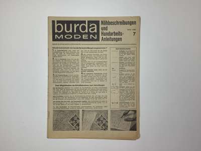 ���������� �38 ������� Burda 7/1967