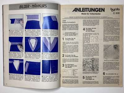 ���������� �10 ������� Burda Plus ���� 1985 E806