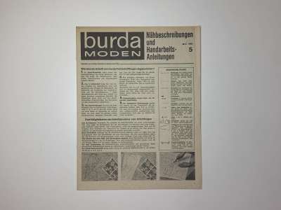 ���������� �86 ������� Burda 5/1966