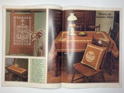 ���������� �6 ������� Burda Kreuzstich Folklore 1978 E411 ������� ���������