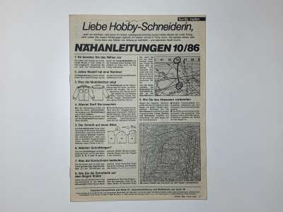 ���������� �83 ������� Burda 10/1986