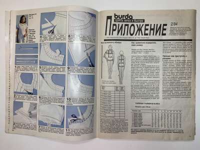 ���������� �2 ������� Burda ���� ����� � ������ 2/1994