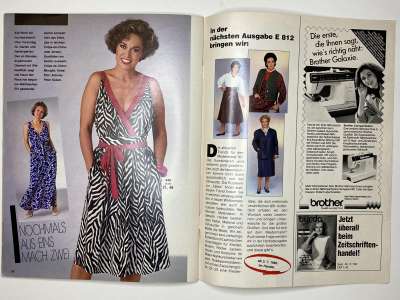 ���������� �18 ������� Burda Plus ���� 1985 E806