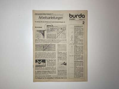 ���������� �53 ������� Burda 2/1974