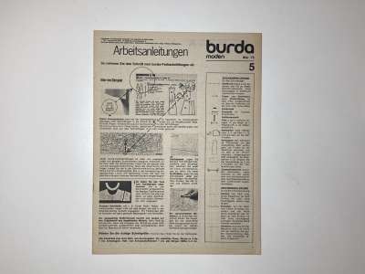 ���������� �82 ������� Burda 5/1975