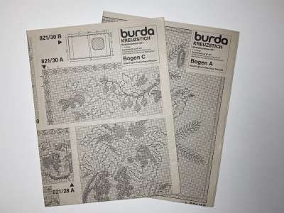 ���������� �20 ������� Burda Spezial Kreuzstich ������� ��������� 1/1985 E821
