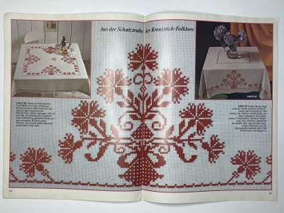 ���������� �10 ������� Burda Kreuzstich Folklore 1978 E411 ������� ���������