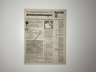 Фотография коллекционного экземпляра №132 журнала Burda 10/1977