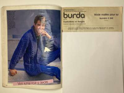 ���������� �9 ������� Burda ������� ��� ���� 1986 Burda special pour Lui E848
