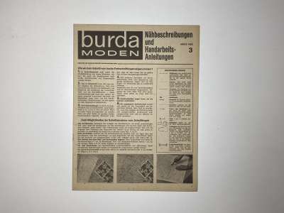 ���������� �85 ������� Burda 3/1966