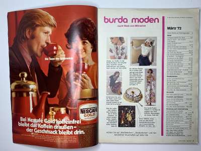 Фотография коллекционного экземпляра №8 журнала Burda 3/1972