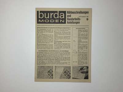 ���������� �74 ������� Burda 9/1968