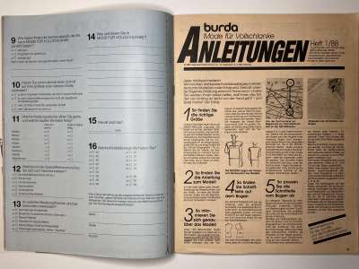 ���������� �9 ������� Burda Plus 1/1988