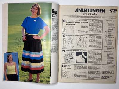 ���������� �9 ������� Burda Plus ��� ������� � ������ 1983 E672