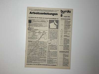Фотография коллекционного экземпляра №66 журнала Burda 8/1978