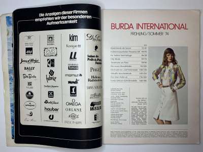 ���������� �3 ������� Burda International fruhling and sommer 1/1974