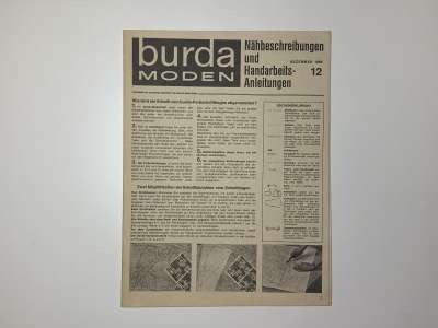 ���������� �56 ������� Burda 12/1966