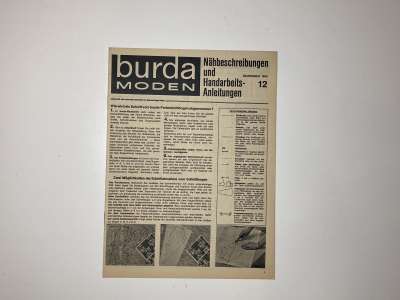 ���������� �55 ������� Burda 12/1965