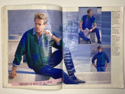 ���������� �������������� ���������� �8 ������� Burda ������� ��� ���� 1986 Burda special pour Lui E848