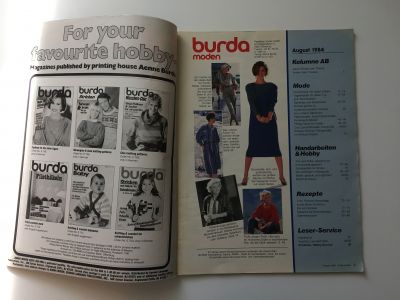 Фотография №1 журнала Burda 8/1984