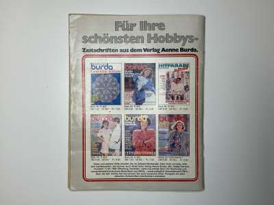 ���������� �������������� ���������� �34 ������� Burda ������� �����-���� 1988 E927