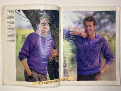 ���������� �������������� ���������� �10 ������� Burda ������� ��� ���� 1986 Burda special pour Lui E848