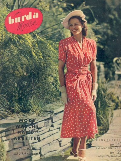 Фотография обложки журнала Burda 4/1950