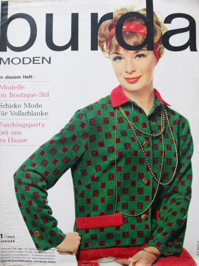 Фотография обложки журнала Burda 1/1962