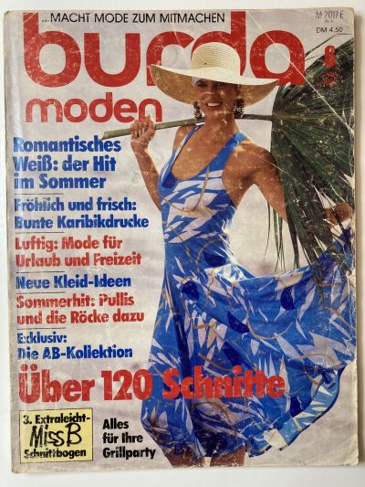 Фотография обложки журнала Burda 6/1985