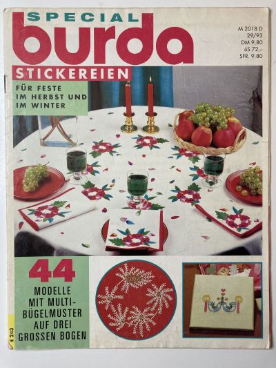 ���������� ������� ������� Burda Stickereien ������� E243 1/1993