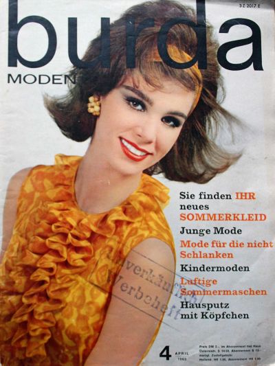 Фотография обложки журнала Burda 4/1963