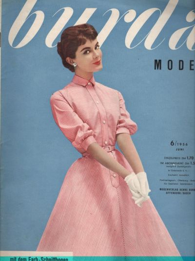 Фотография обложки журнала Burda 6/1956