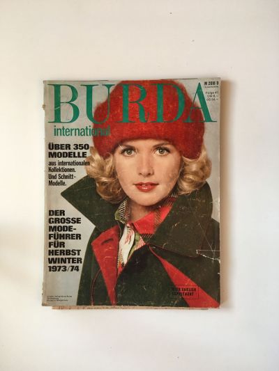 Фотография обложки журнала Burda. International Осень-Зима 1973