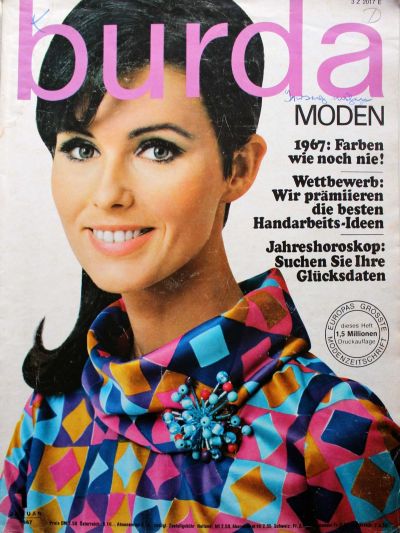 Фотография обложки журнала Burda 1/1967