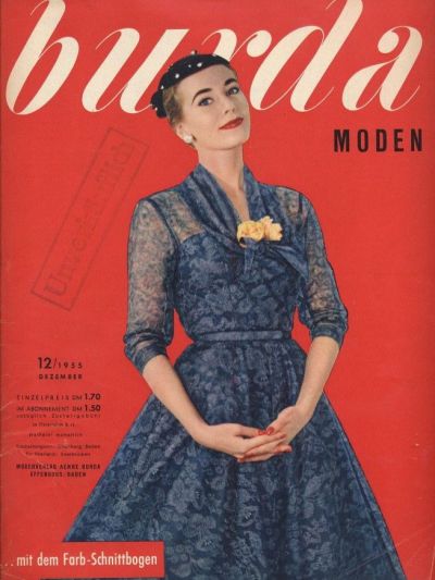Фотография обложки журнала Burda 12/1955