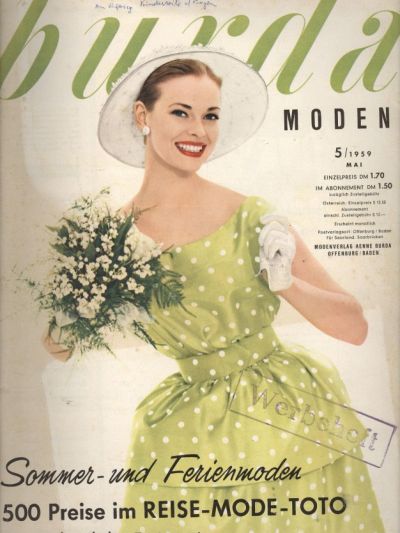 Фотография обложки журнала Burda 5/1959
